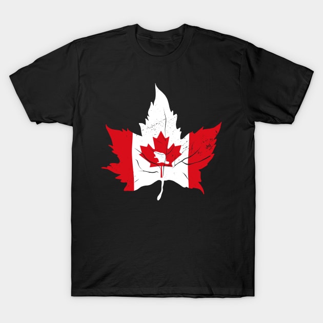 Victoria Canada Day maple flag leaf design T-Shirt by Anonic